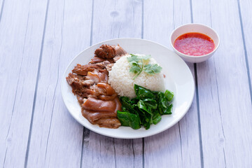thai food.Stewed Pork Leg Recipes