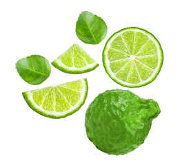 Bergamot  isolated on transparent png (Image from camera)