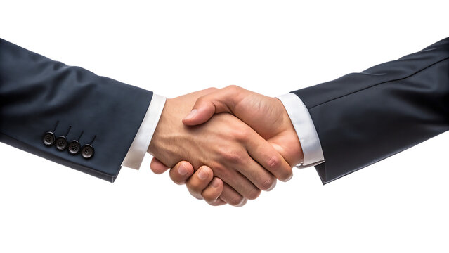 Business handshake showing agreement and partnership between people in formal attire - Powered by Adobe