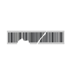 Illustration of torn coded sticker label. Illustration of damaged coded sticker label. Illustration of coded sticker label vector. Illustration of striped bar code