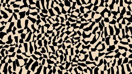 Obraz premium Chromie squiggle Cognitive bias Anomaly detection Latent space aphantasia Microdosing Creative fabrica Cybin Logically ai The zero proof Pattern of abstract black shapes on beige background artistic 