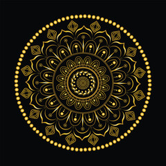 luxury golden mandala