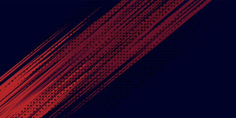 Halftone dots red and blue color pattern gradient grunge texture background. Dot pop art comic sport style vector illustration. modern background