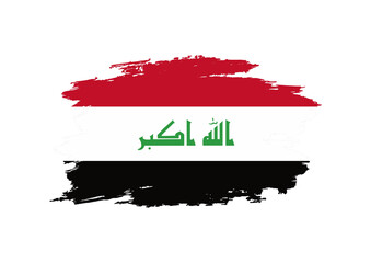 irak flag grunge style