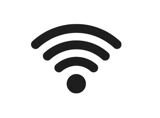 Modern minimalist dark background with a glowing white wifi signal icon.