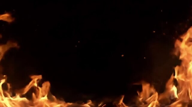 Cinematic Slow Motion Embers and Sparks Drifting in Darkness, Fine Smoke Trails with Suspended Glowing Particles, Minimalist Visual Poetry + Concept