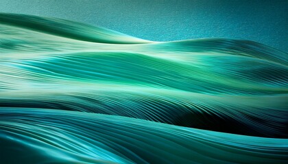 Fototapeta premium cool teal and green gradients with soft ripples
