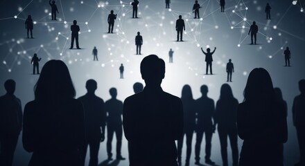 abstract background with people