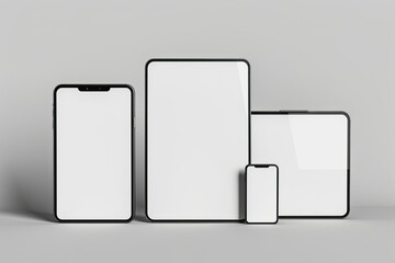 Detailed Color Picture of Device Mock Up Set Isolated