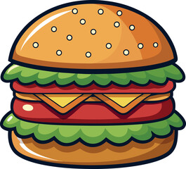  burger icon vector.