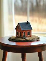 premium quality visual of house on table of real estate agent