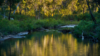 Little river in nattai national park Buxton NSW Australia.