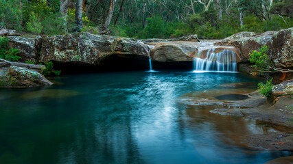 Little river in nattai national park Buxton NSW Australia.