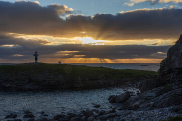 sunset over the sea