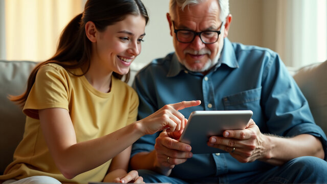 Grandfather's Digital Journey Begins