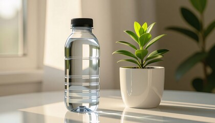 Quenched thirst near verdant life