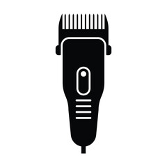 Hair trimmer vector icon and symbol design on a white background