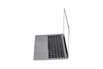 Laptop computer isolated on transparent background.