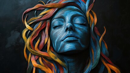 Abstract woman portrait