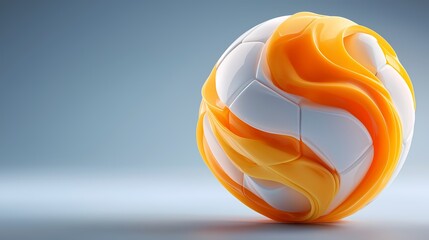 Minimalist 3D Floating Sports Objects on Clean Modern Background, Conceptual Design, Horizontal 16:9, Isolated for Creative Stock Use
