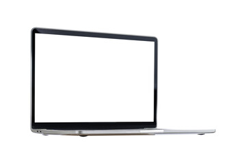 Laptop computer isolated on transparent background.