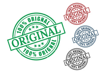 Authenticity Guaranteed Original Content Stamps  Design Elements