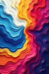 Fototapeta premium Vibrant Acrylic Swirl Abstract Art Dynamic Color Composition for Bold Designs