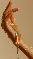 hand holding a hot chocolate