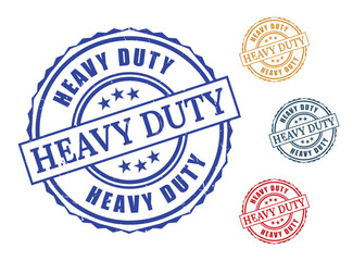 Heavy Duty Stamp Blue Red Gold and Gray Variations