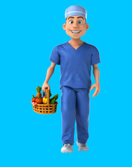 Fun 3D Cartoon Scrubs Animation