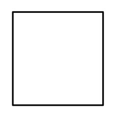Illustration Composition with an Empty Black Frame on the Wall