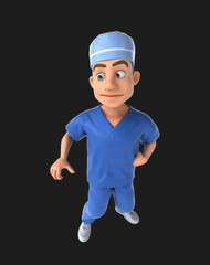 Whimsical 3D Cartoon Scrubs Animation