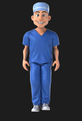 Whimsical 3D Cartoon Scrubs Animation