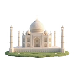 Taj Mahal's Beauty: A visual representation of Taj Mahal in a pristine environment showcases the magnificent architecture. This iconic symbol of love, with its intricate details.