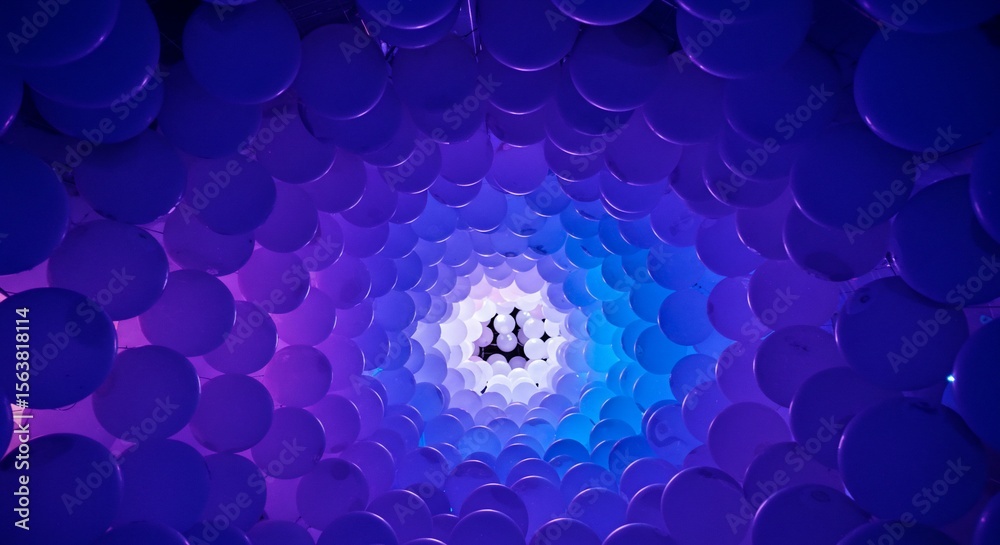 Fototapete circular abstract tunnel colorful pattern background