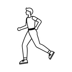 running man silhouette