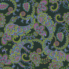 Paisley Seamless pattern fashion design. Vector pattern for textile design and fabrics.