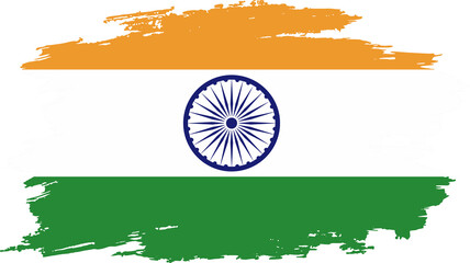 india flag grunge style