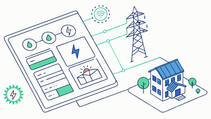Smart Home Energy Management System Illustration