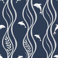 Beautiful traditional Japanese seamless pattern.