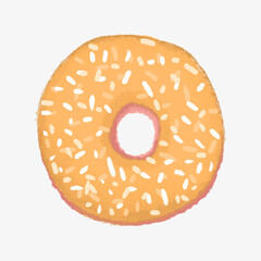 Donut Illustration – Hand Drawn Cute Dessert