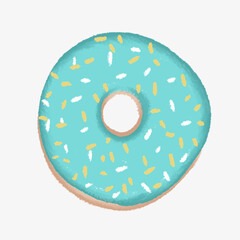 Donut Illustration – Hand Drawn Cute Dessert