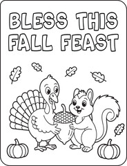 35 Bold and Easy Thanksgiving for coloring pages