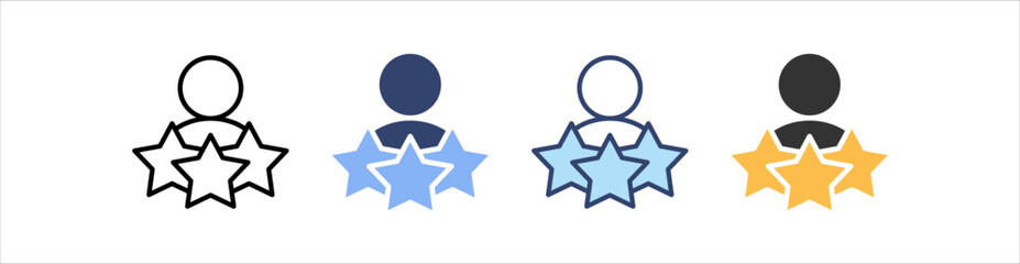 Experience Icon Set Multiple Style Collection