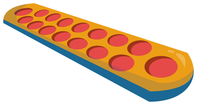 Dakon Indonesian Toys Illustration