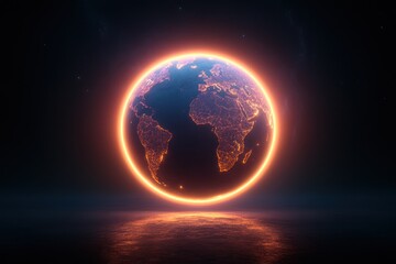 Fototapeta premium Global economic growth insights with market trends visualization