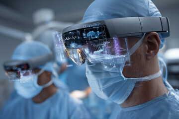 AR Glasses for Surgeons with Real-Time Data in Operating Room