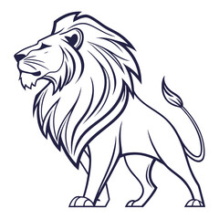 Obraz premium lion head vector