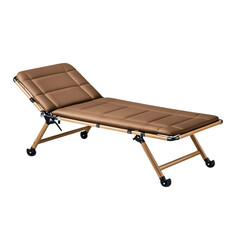Brown Adjustable Lounge Chair for Outdoor Spaces with Modern Design and Comfort