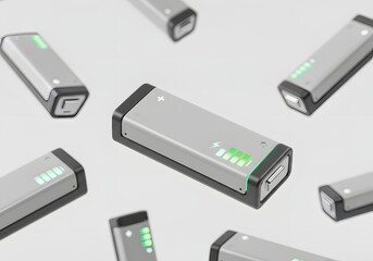 Renewable Energy Battery Packs with Charge Indicators